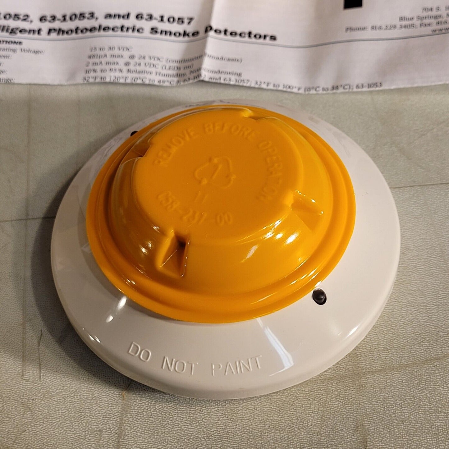 Fike 63-1057 Duct Sensor Head Intelligent Photoelectric Smoke Detector