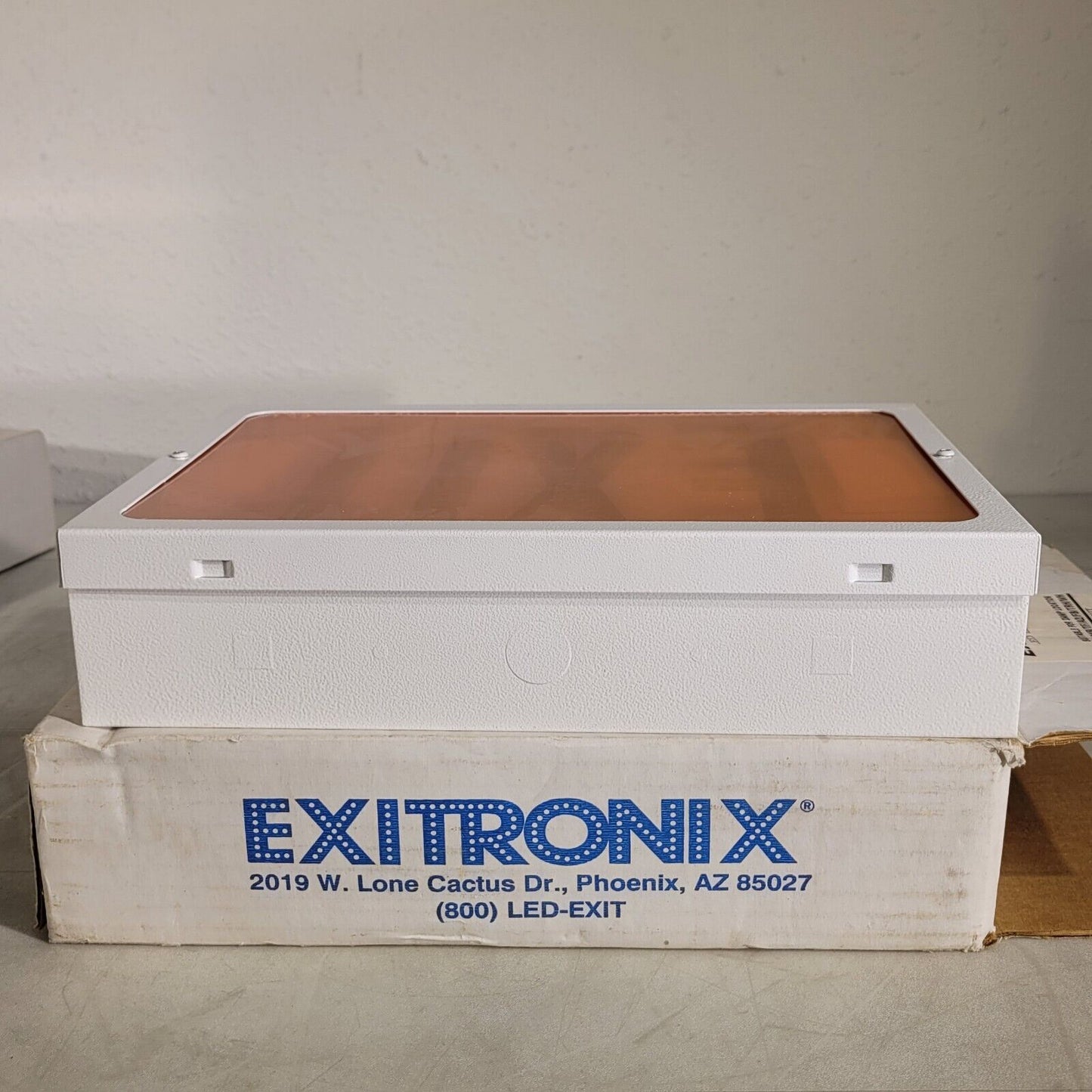 Exitronix 602/WB/TF/A2/FB/TRH/WH LED Exit Sign Suitable For Damp Locations