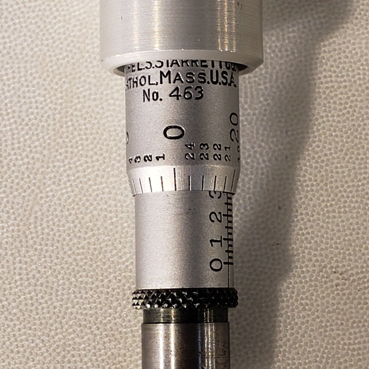 L.S. Starrett No. 463 Micrometer Head Machinist Tool Athol Mass USA