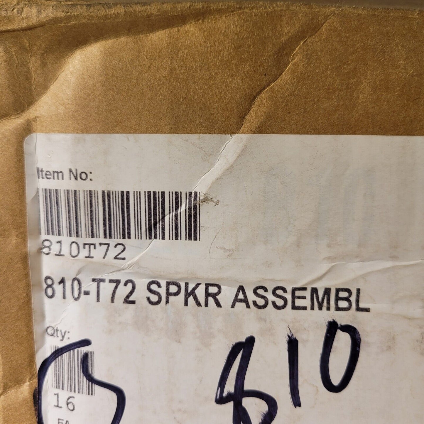 Lowell 810-T72 Speaker Assembly 8" 15W Dual Cone Driver w/ Transformer