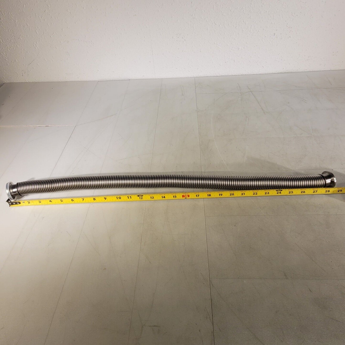 ISO KF25 NW25 CF Flexible Stainless Steel Bellows Hose High Vacuum UHV 30in Long