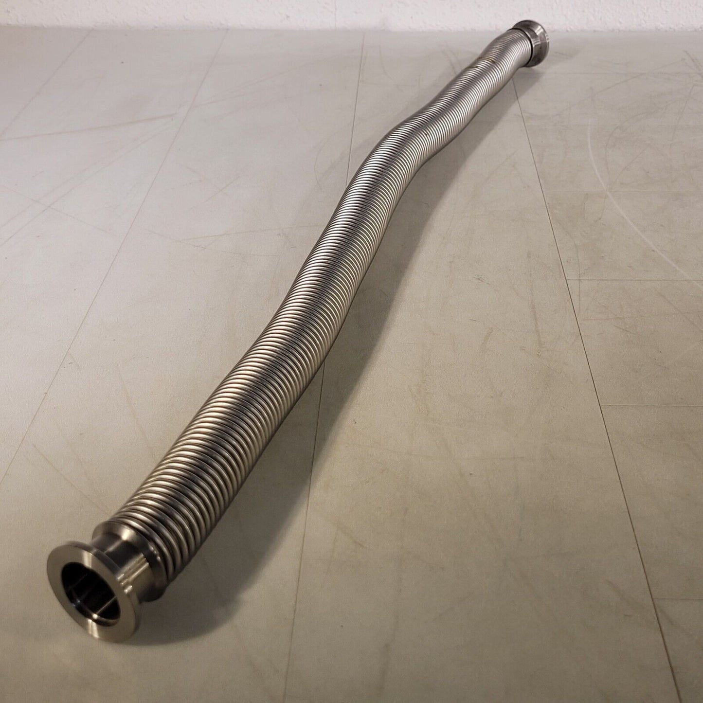 ISO KF25 NW25 CF Flexible Stainless Steel Bellows Hose High Vacuum UHV 30in Long