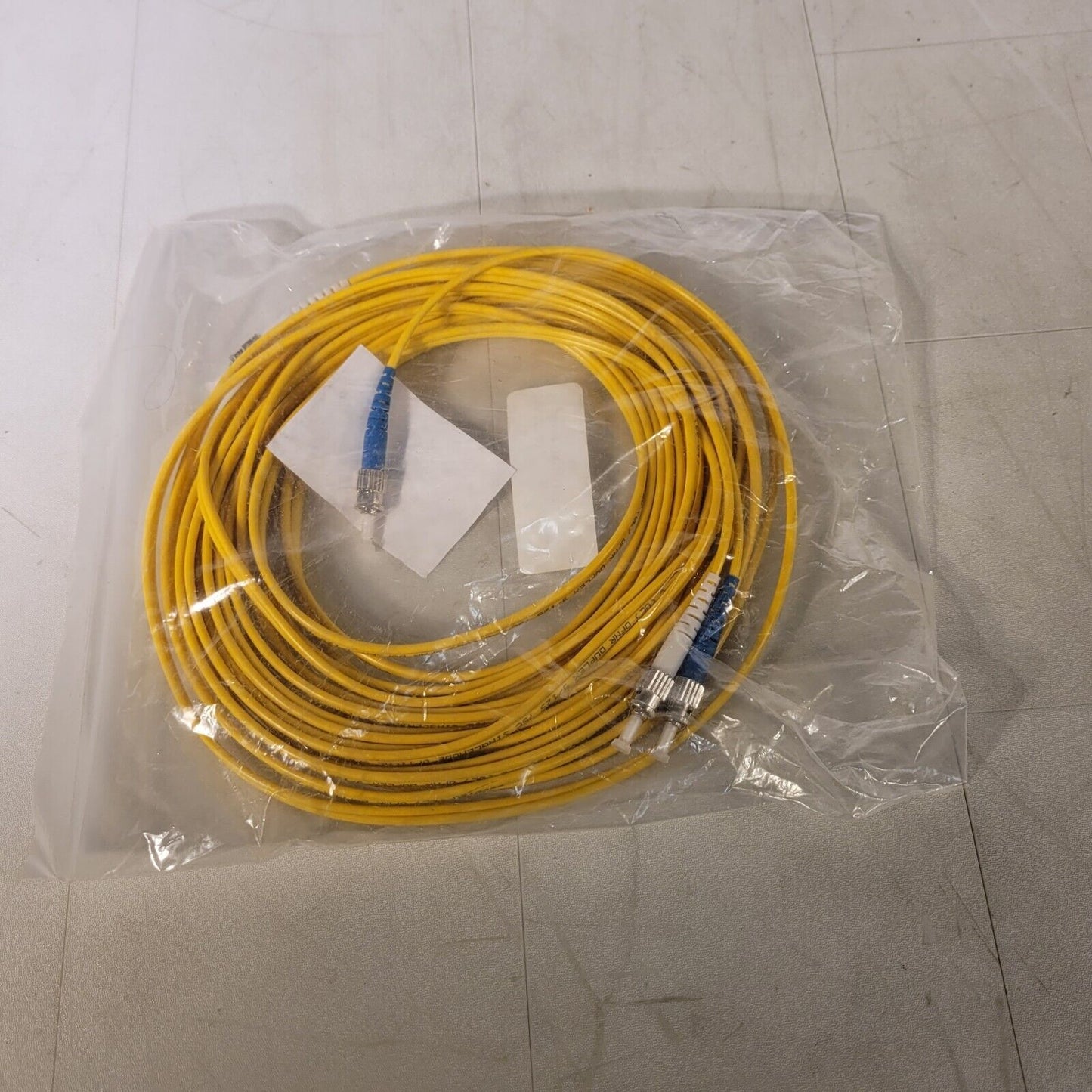 Duplex E238720 ST/UPC to ST/UPC Armored Singlemode Fiber Optic Cable 10m