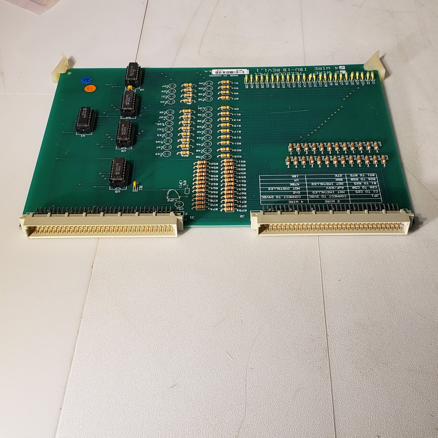 Telecor IBU-1B Rev 1.1 4 Wire Plug In Module Fully Populated Relay Control Board