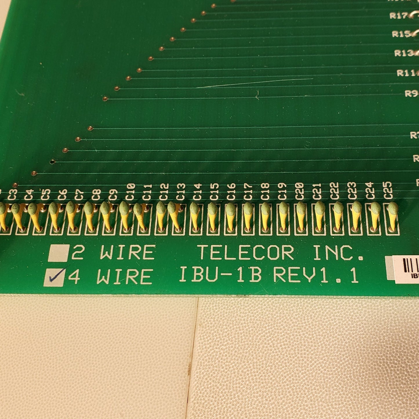 Telecor IBU-1B Rev 1.1 4 Wire Plug In Module Fully Populated Relay Control Board