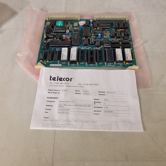 Telecor CPU-1 Rev 1 Plug In Module XL Compatible PCB Control Board Monitor