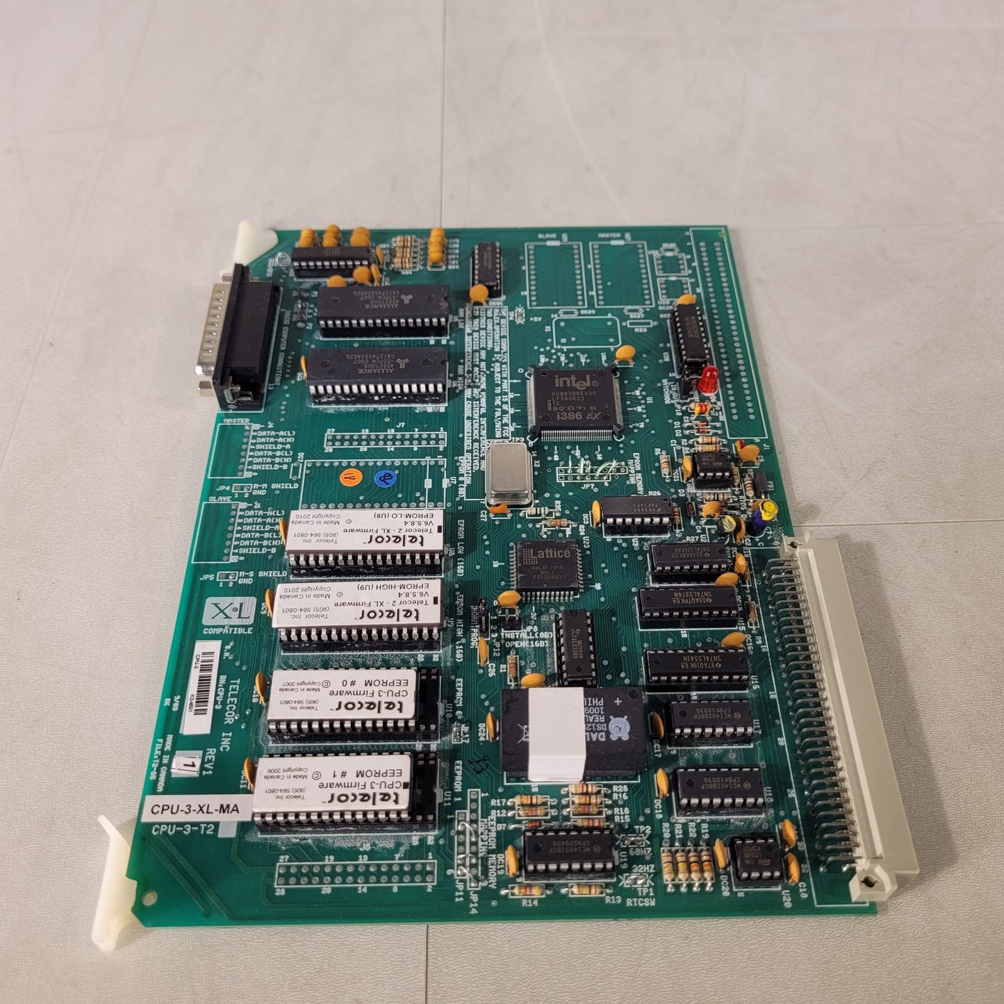 Telecor CPU-3-XL-MA Rev 1 Plug In Module XL Compatible File T2-85 Control Board