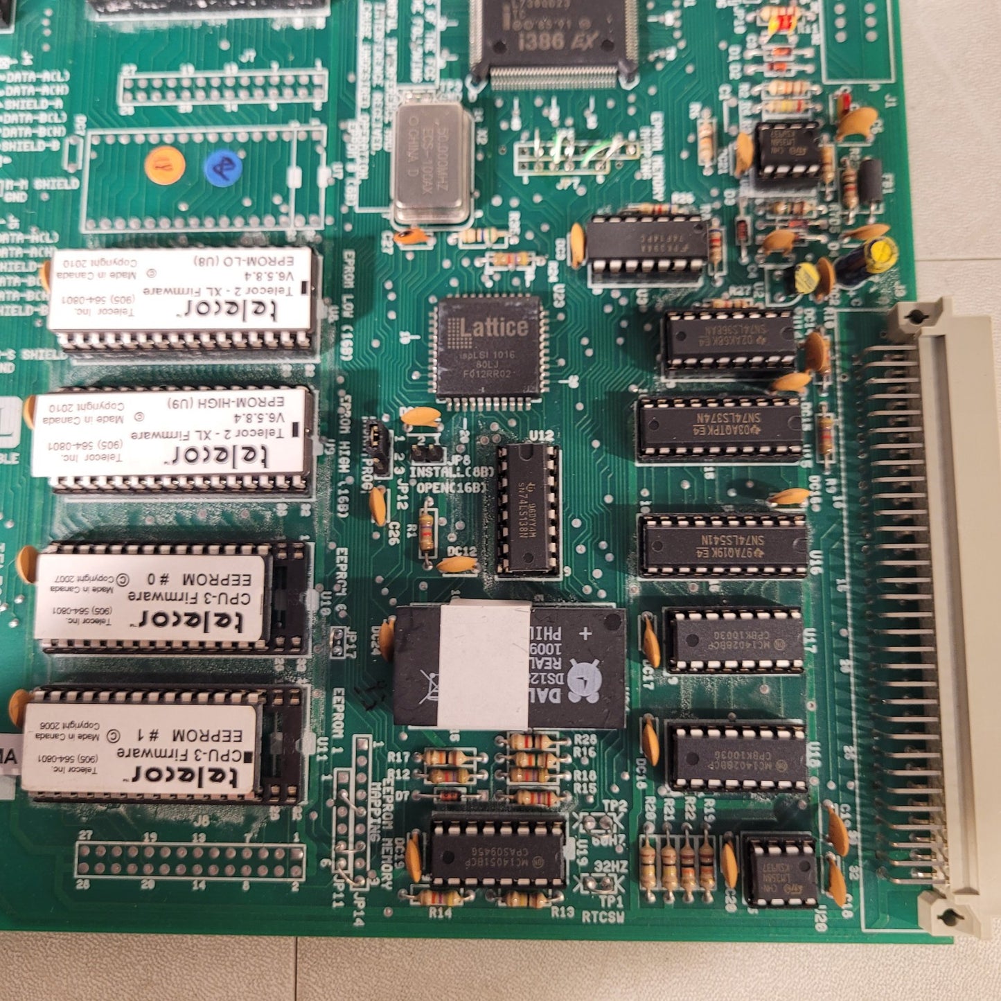 Telecor CPU-3-XL-MA Rev 1 Plug In Module XL Compatible File T2-85 Control Board