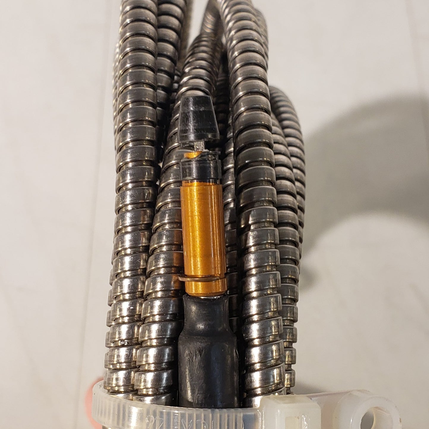 AMAT Wave Optics 0190-09459 Armored Fiberoptic Cable 26ft Connector Width 1/32"