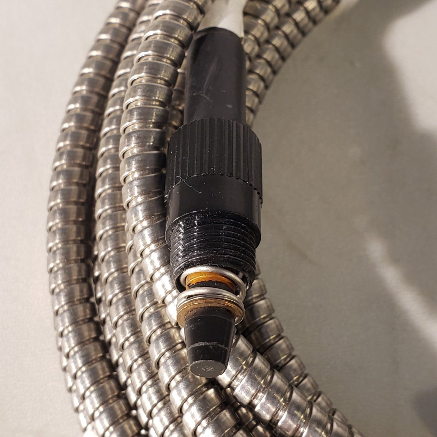 AMAT Wave Optics 0190-09459 Armored Fiberoptic Cable 26ft Connector Width 1/32"