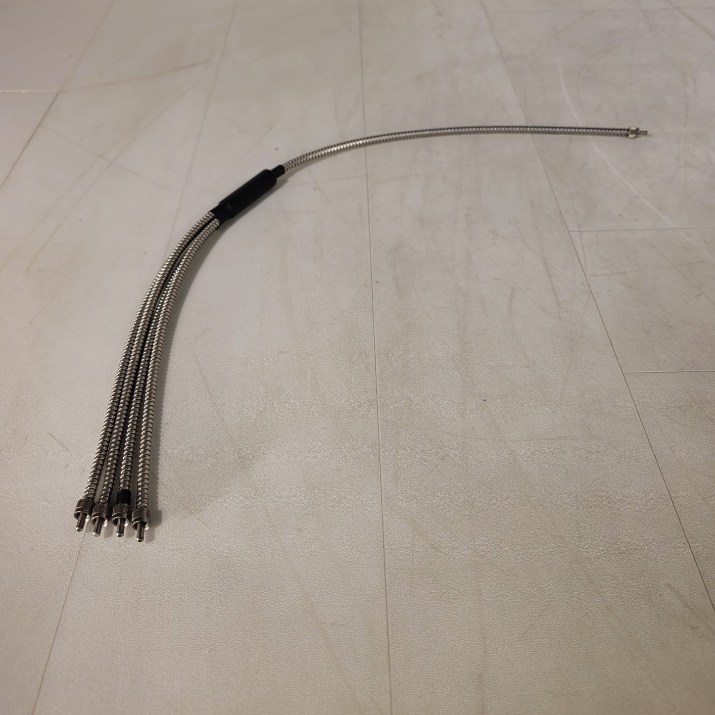 Fiber Optic Cable 24" Long 4-Way Splitter Bifurcated with Amphenol SMA-905 Plug