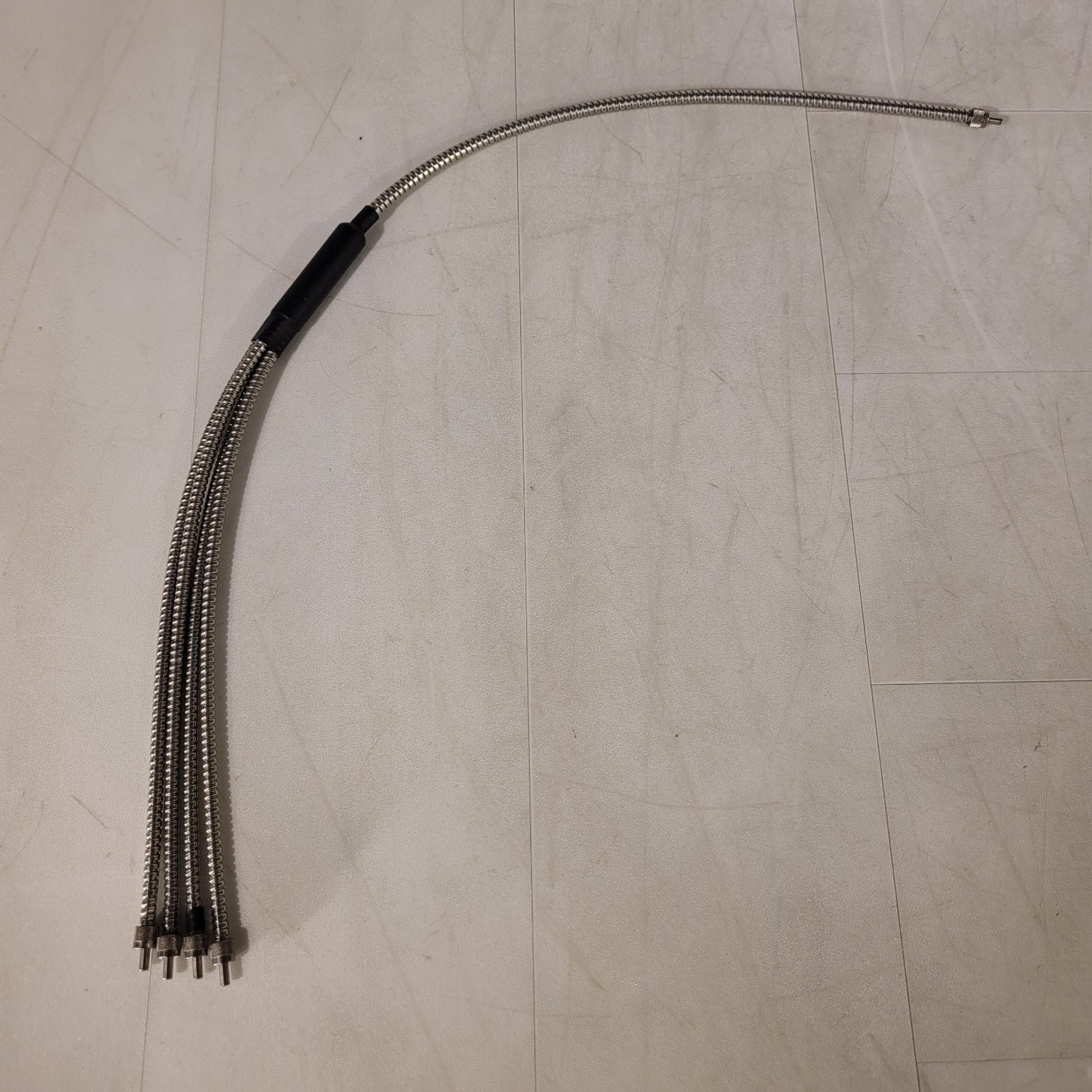 Fiber Optic Cable 24" Long 4-Way Splitter Bifurcated with Amphenol SMA-905 Plug