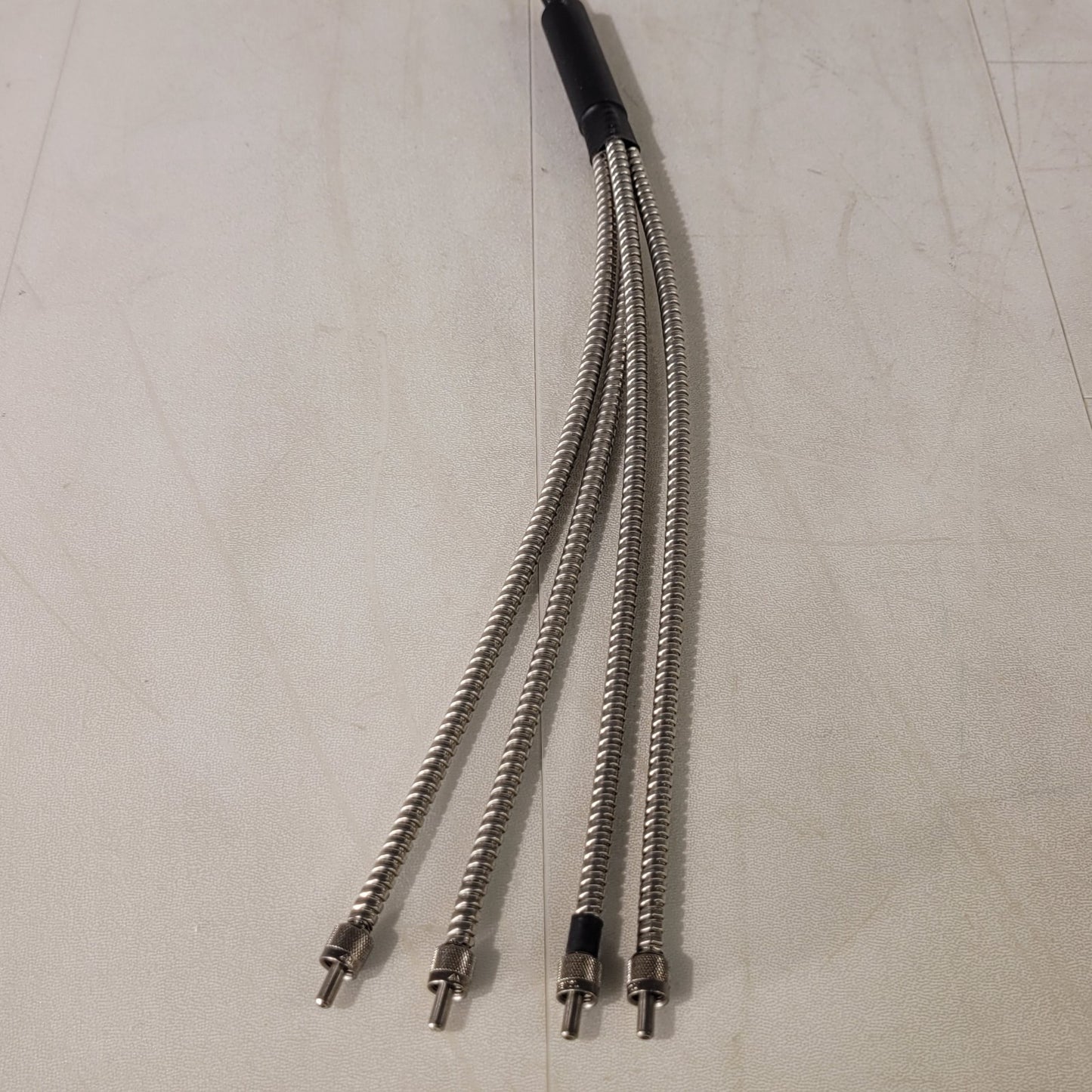 Fiber Optic Cable 24" Long 4-Way Splitter Bifurcated with Amphenol SMA-905 Plug