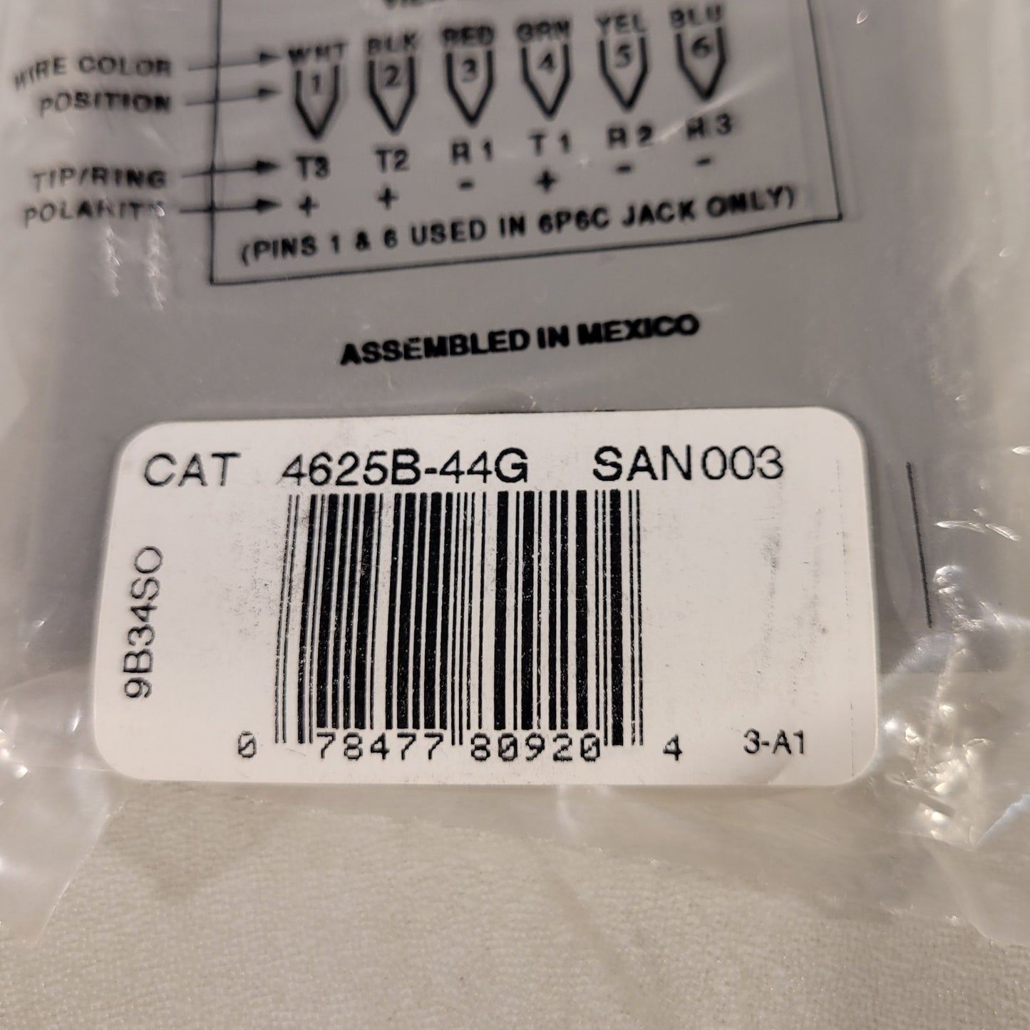 Leviton 4625B-44G Decora® Modular Jack Screw Terminal Gray Flush Mount