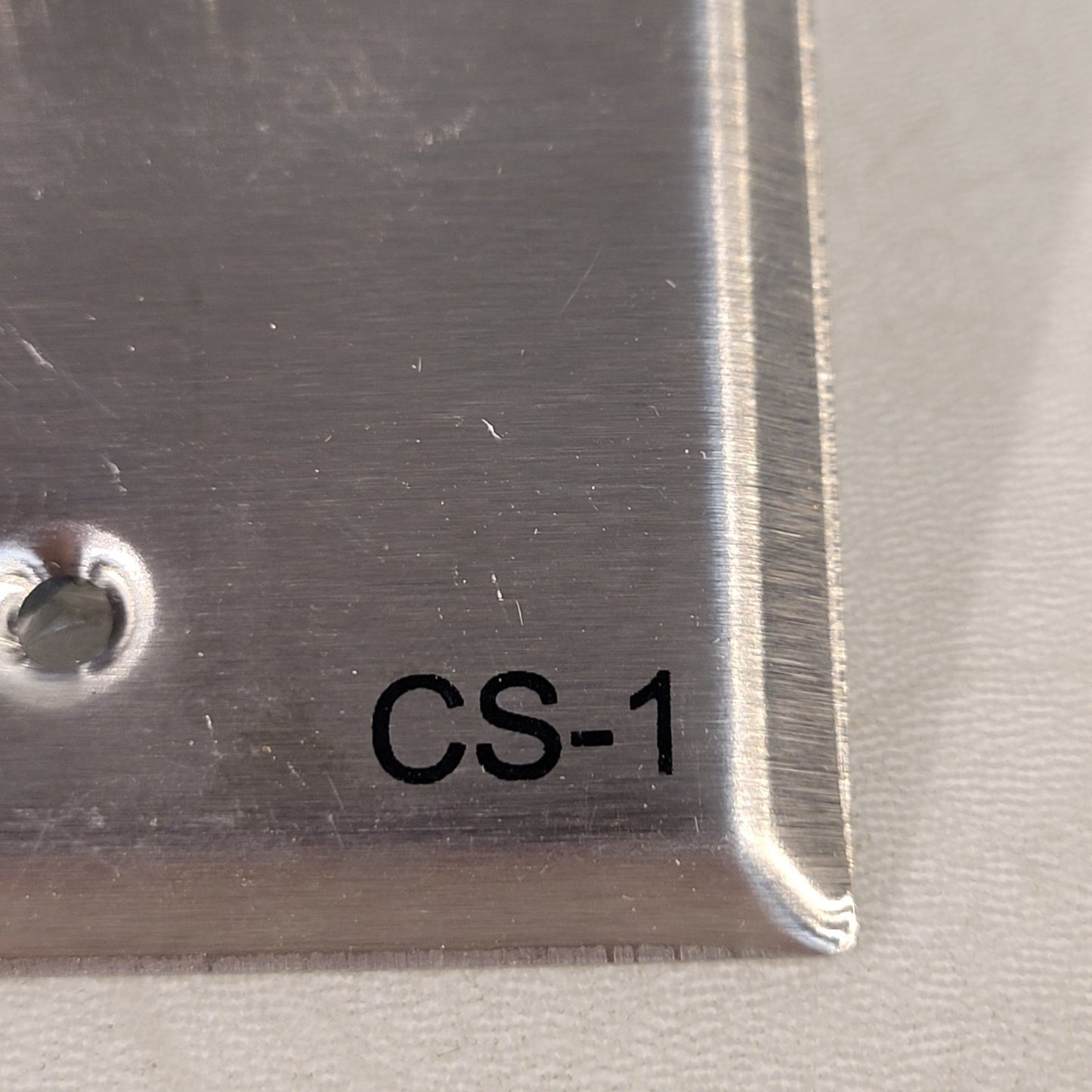 Telecor CS-1 Push To Call PA System Call Button Stainless Steel Plate