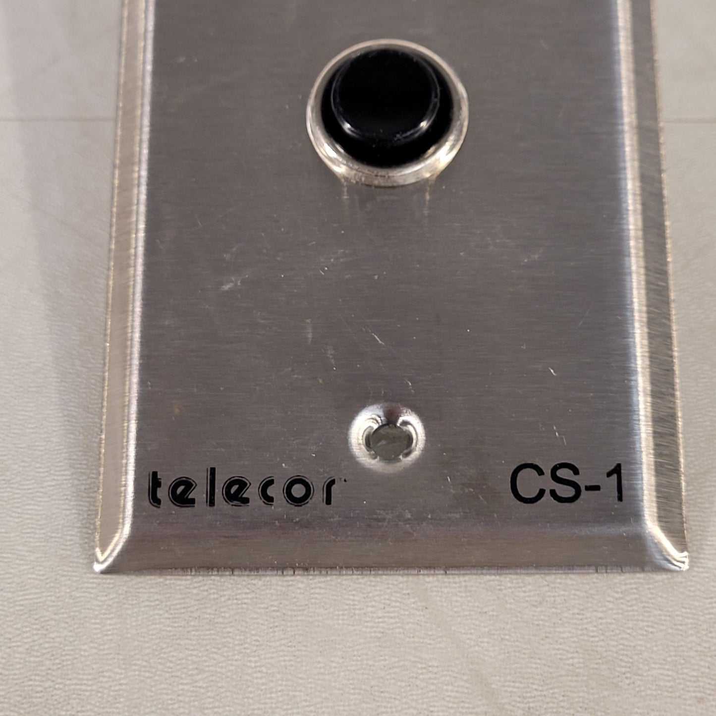 Telecor CS-1 Push To Call PA System Call Button Stainless Steel Plate