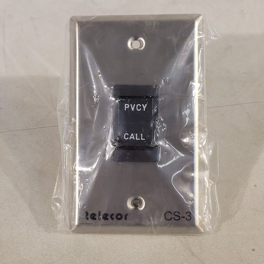Telecor CS-3 Privacy and Call Switch Rocker Remote Switch Stainless Steel Plate