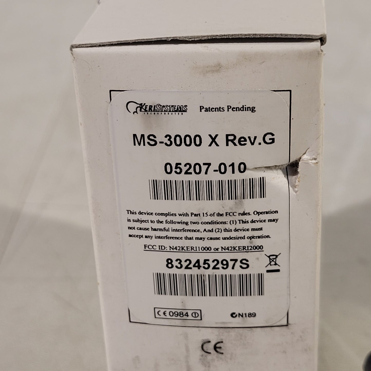 Keri MS-3000X MicroStar Proximity Reader Standard Audio Tone ID Card