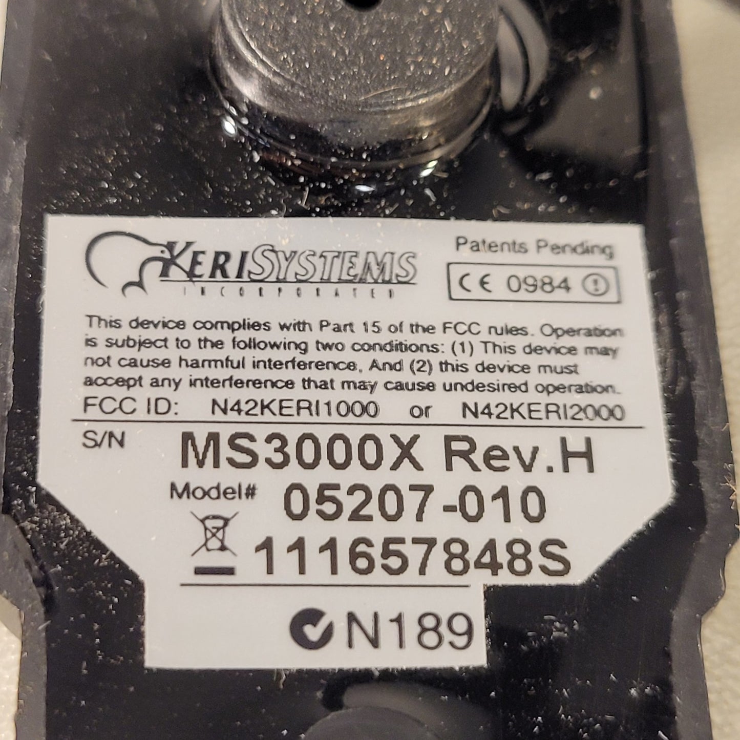 Keri MS-3000X MicroStar Proximity Reader Standard Audio Tone ID Card