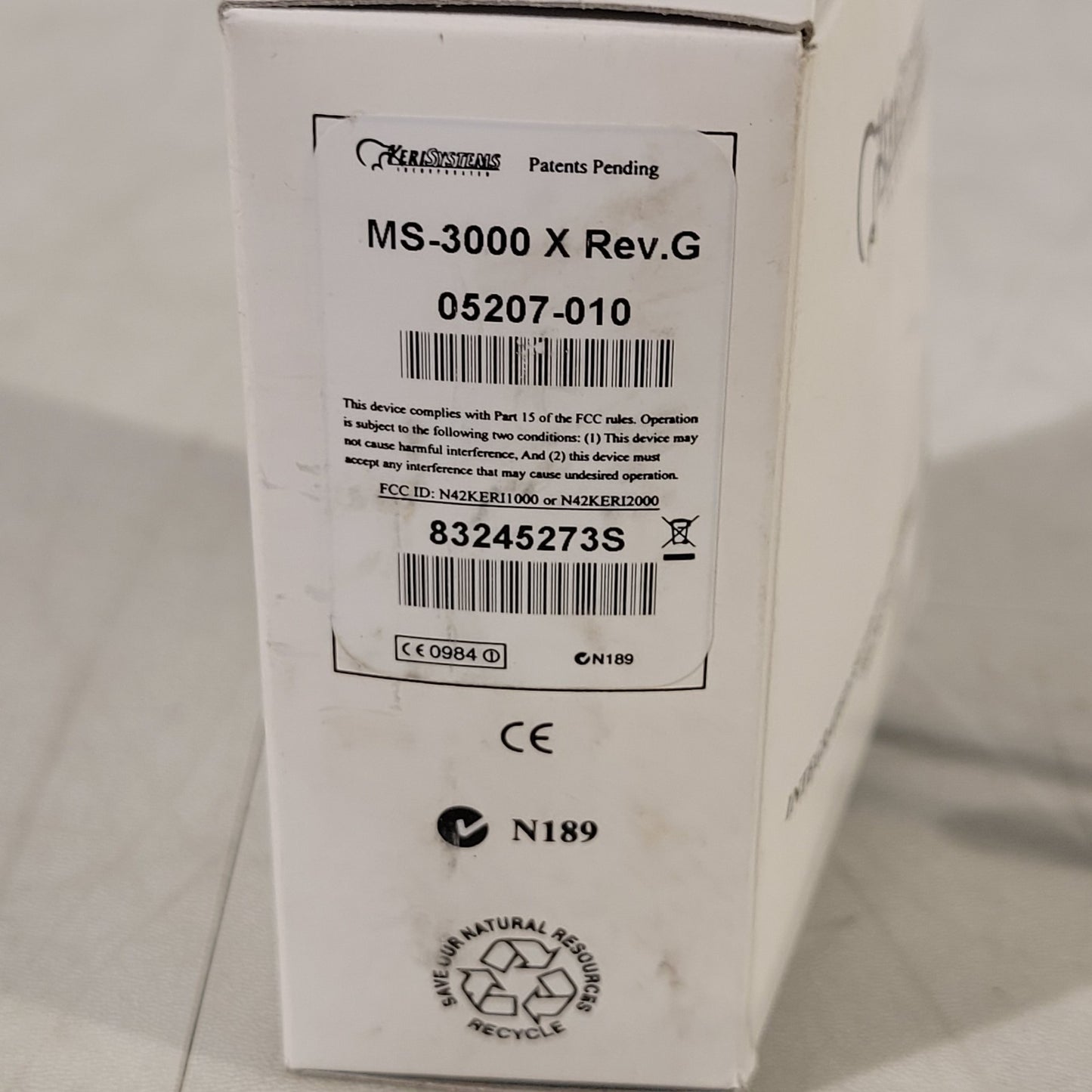 Keri System MS-3000X McroStar Proximity Reader Standard Audio Tone