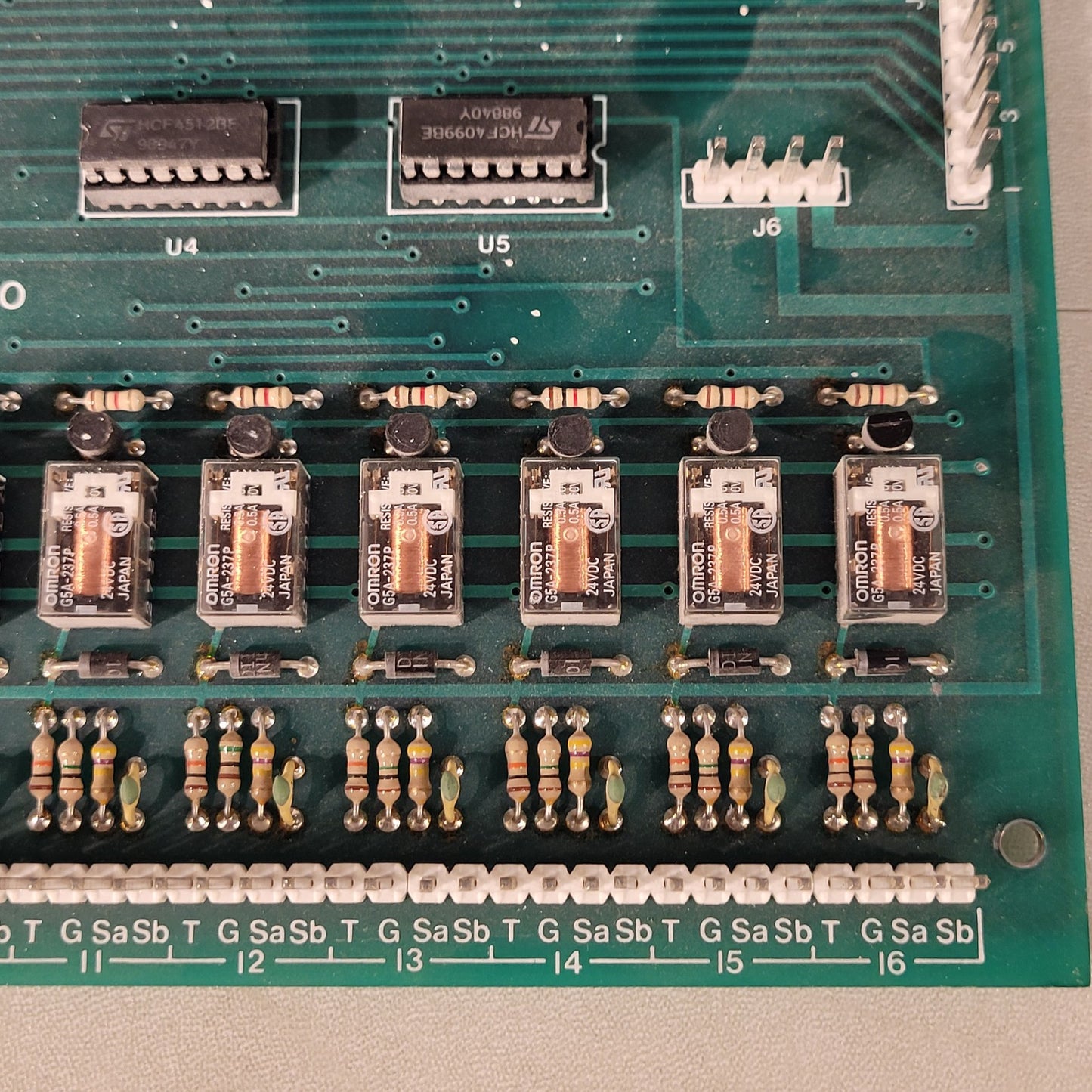 Barrie TC32-I/O Rev I Control Solenoid Circuit Board PCB Telecor
