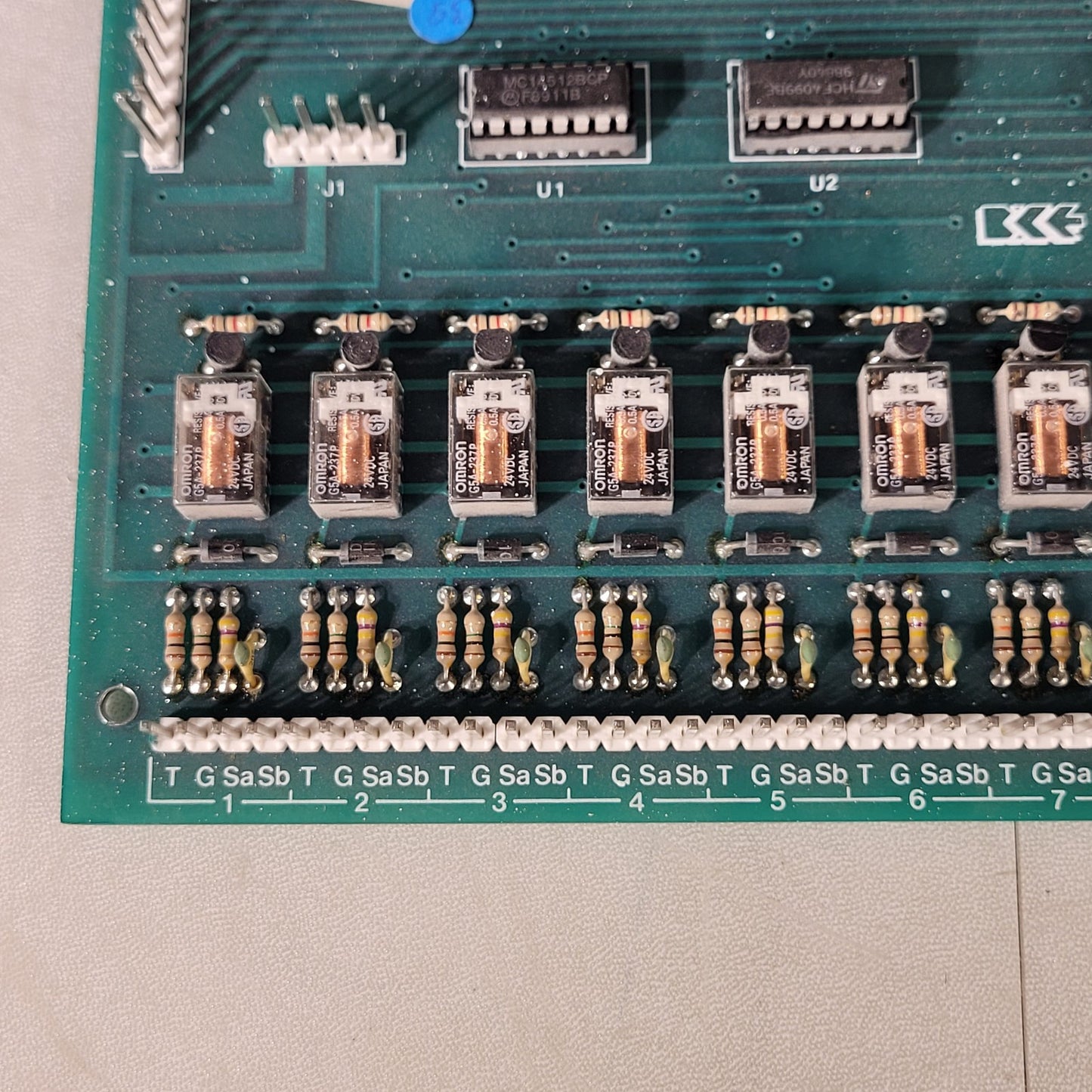 Barrie TC32-I/O Rev I Control Solenoid Circuit Board PCB Telecor