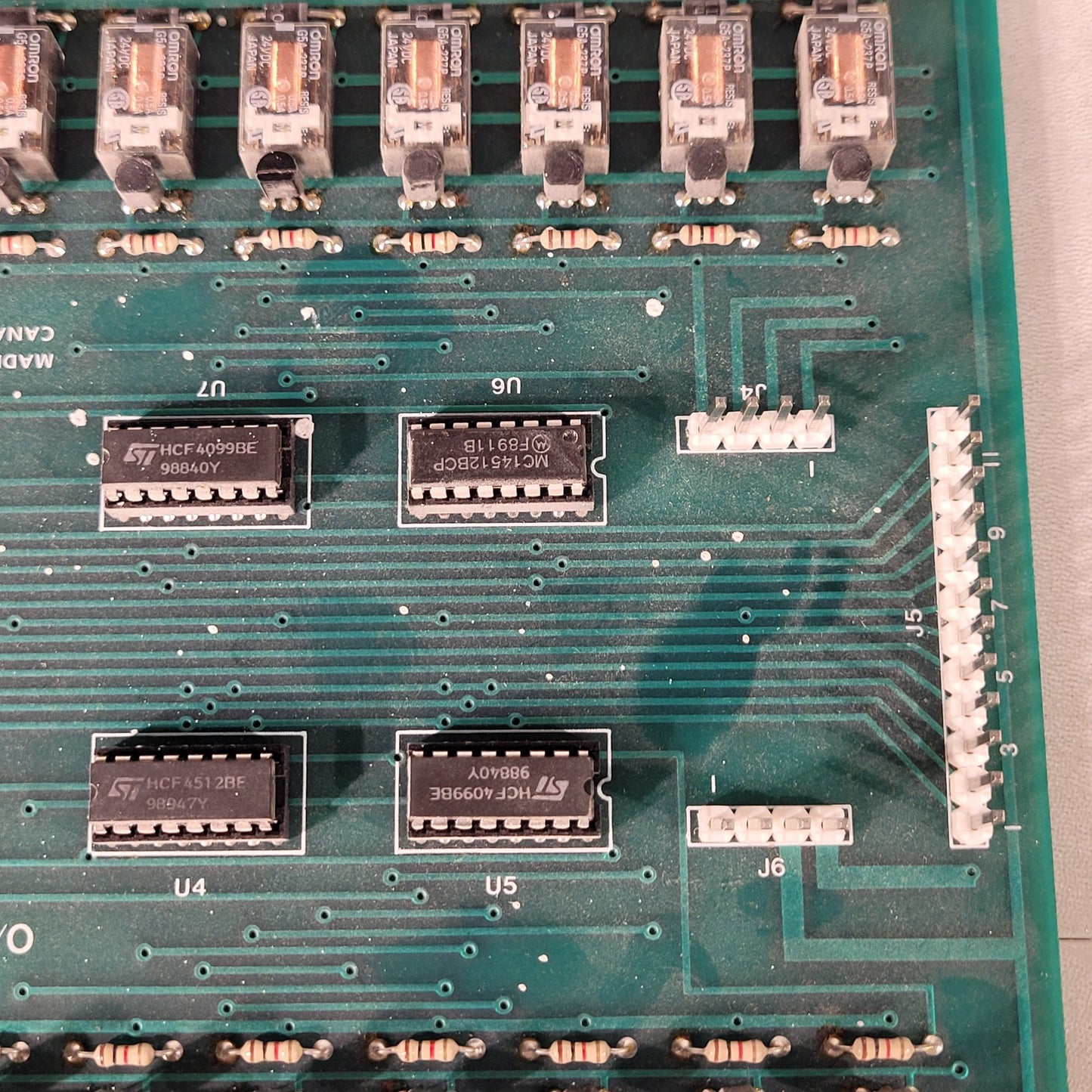Barrie TC32-I/O Rev I Control Solenoid Circuit Board PCB Telecor