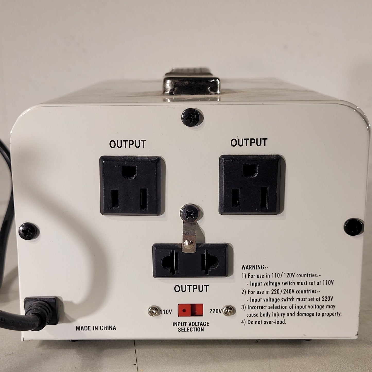 Simran SYM-800DE Step-Up Down Converter w/ Fuse Protection 800W 110V-220V Input