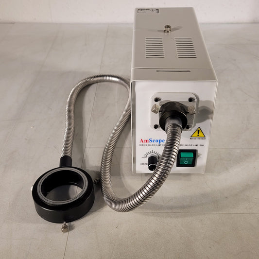 AmScope HL-250-A Fiber Optic Microscope Ring Light Illuminator 150W Light Source