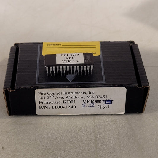 FCI KDU Ver. 5.2 Firmware Chip 7200 Honeywell Fire Control Instruments
