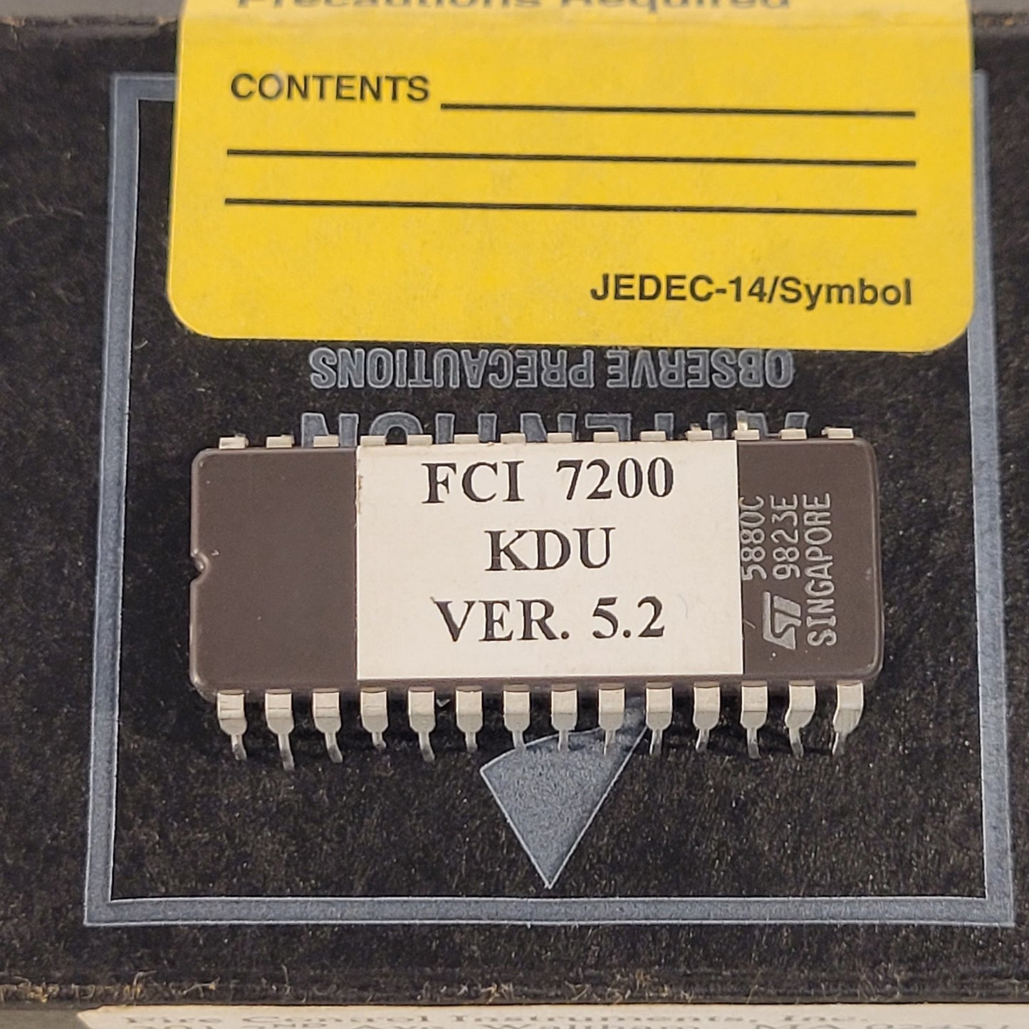 FCI KDU Ver. 5.2 Firmware Chip 7200 Honeywell Fire Control Instruments
