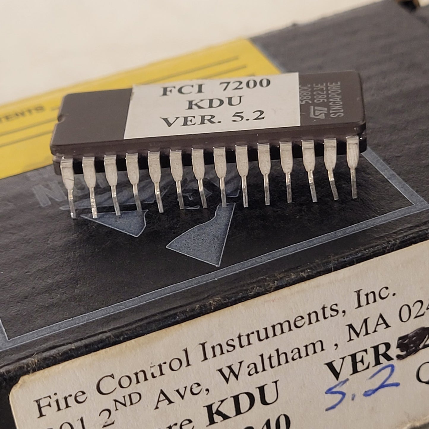 FCI KDU Ver. 5.2 Firmware Chip 7200 Honeywell Fire Control Instruments