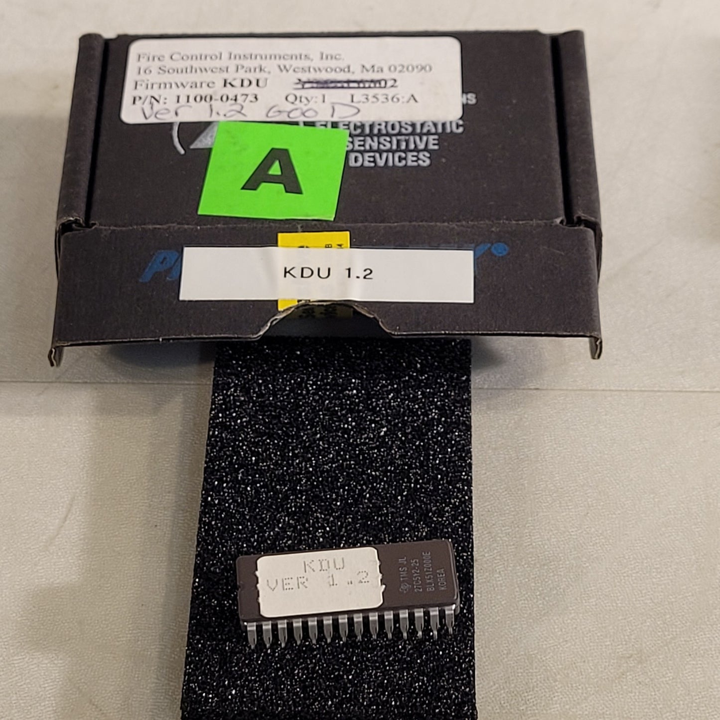 FCI 7200 KDU Ver. 1.2 Firmware Chip Honeywell Fire Control Instruments