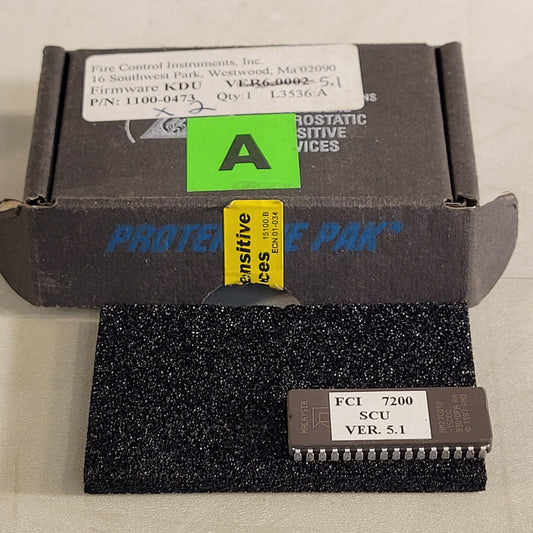 FCI 7200 KDU Ver. 5.1 Firmware Chip Honeywell Fire Control Instruments