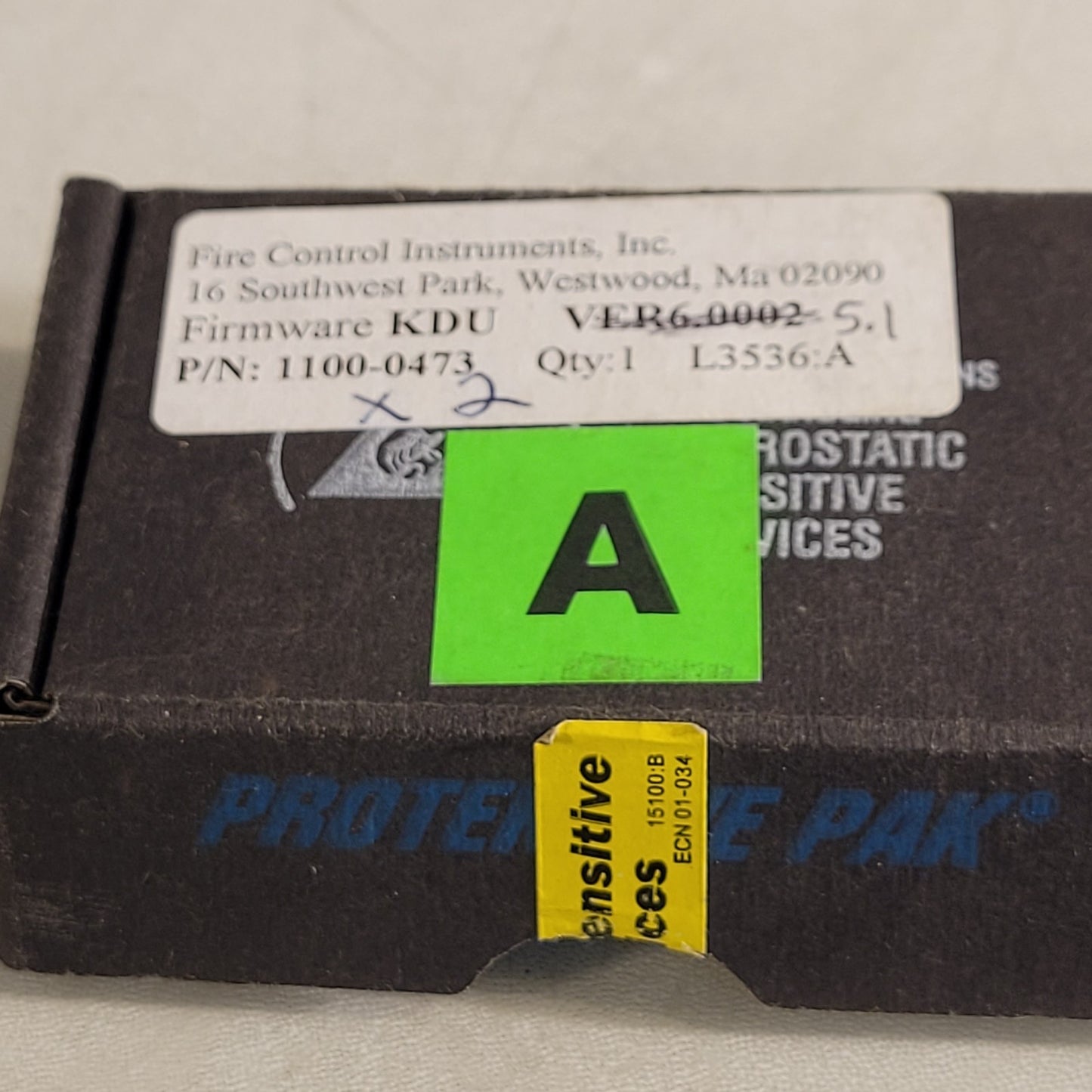 FCI 7200 KDU Ver. 5.1 Firmware Chip Honeywell Fire Control Instruments