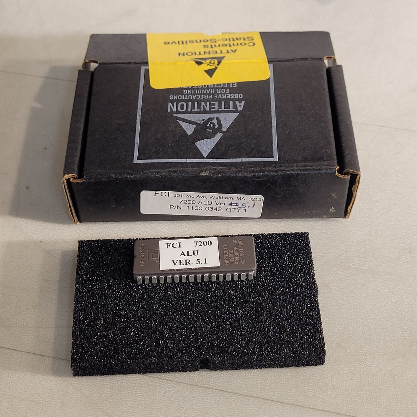 FCI 7200 ALU Ver. 5.1 Firmware Chip Honeywell Fire Control Instruments