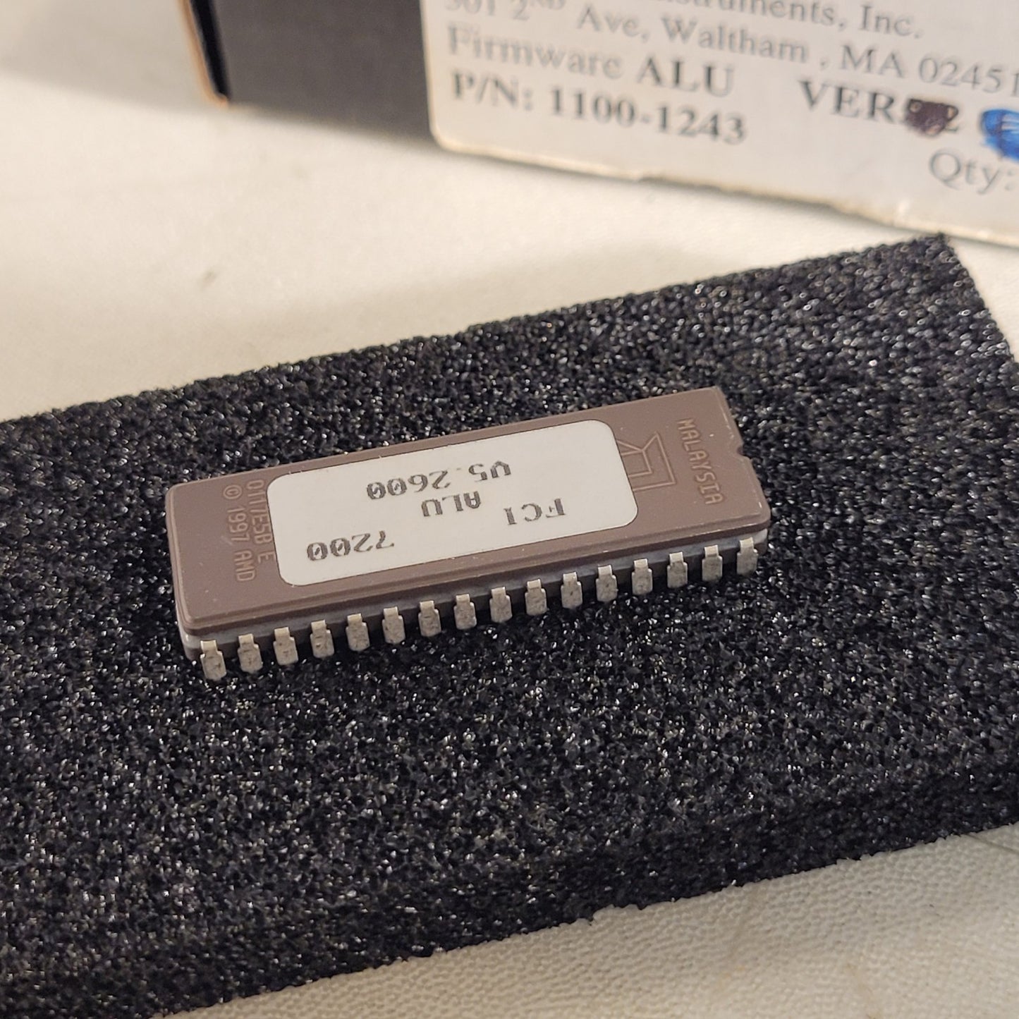 FCI 7200 ALU Ver. 5.2600 Firmware Chip Honeywell Fire Control Instruments