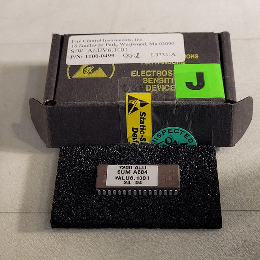 FCI 7200 ALU Ver. 6.1001 Firmware Chip 1100-0499 Honeywell Fire Control Instrume