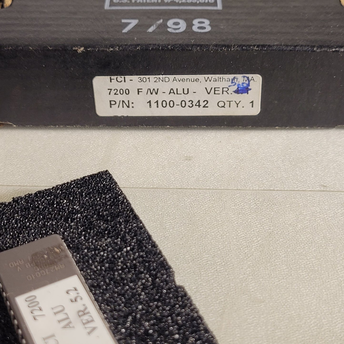 FCI 7200 ALU Ver. 5.2 Firmware Chip 1100-1243 Honeywell Fire Control Instruments