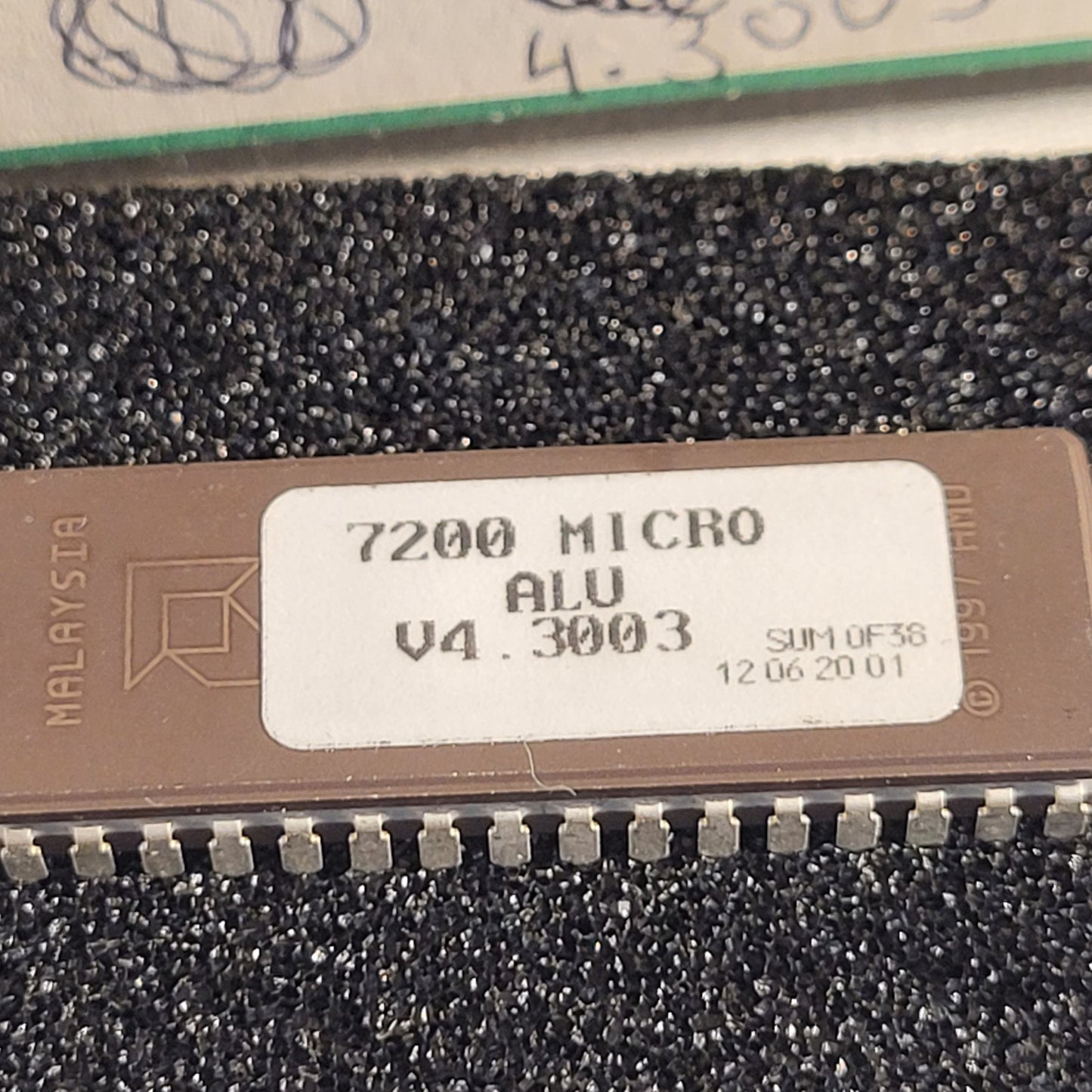 FCI 7200 ALU Ver. 4.3003 Firmware Chip Honeywell Fire Control Instruments