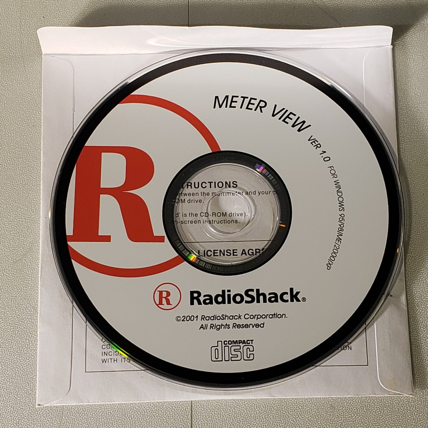 Vintage RadioShack MeterView Digital Multimeter Software Ver 1 For Windows