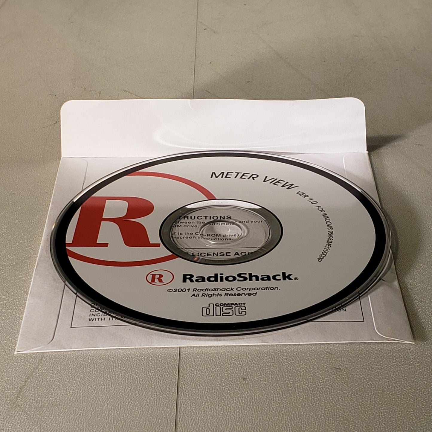 Vintage RadioShack MeterView Digital Multimeter Software Ver 1 For Windows