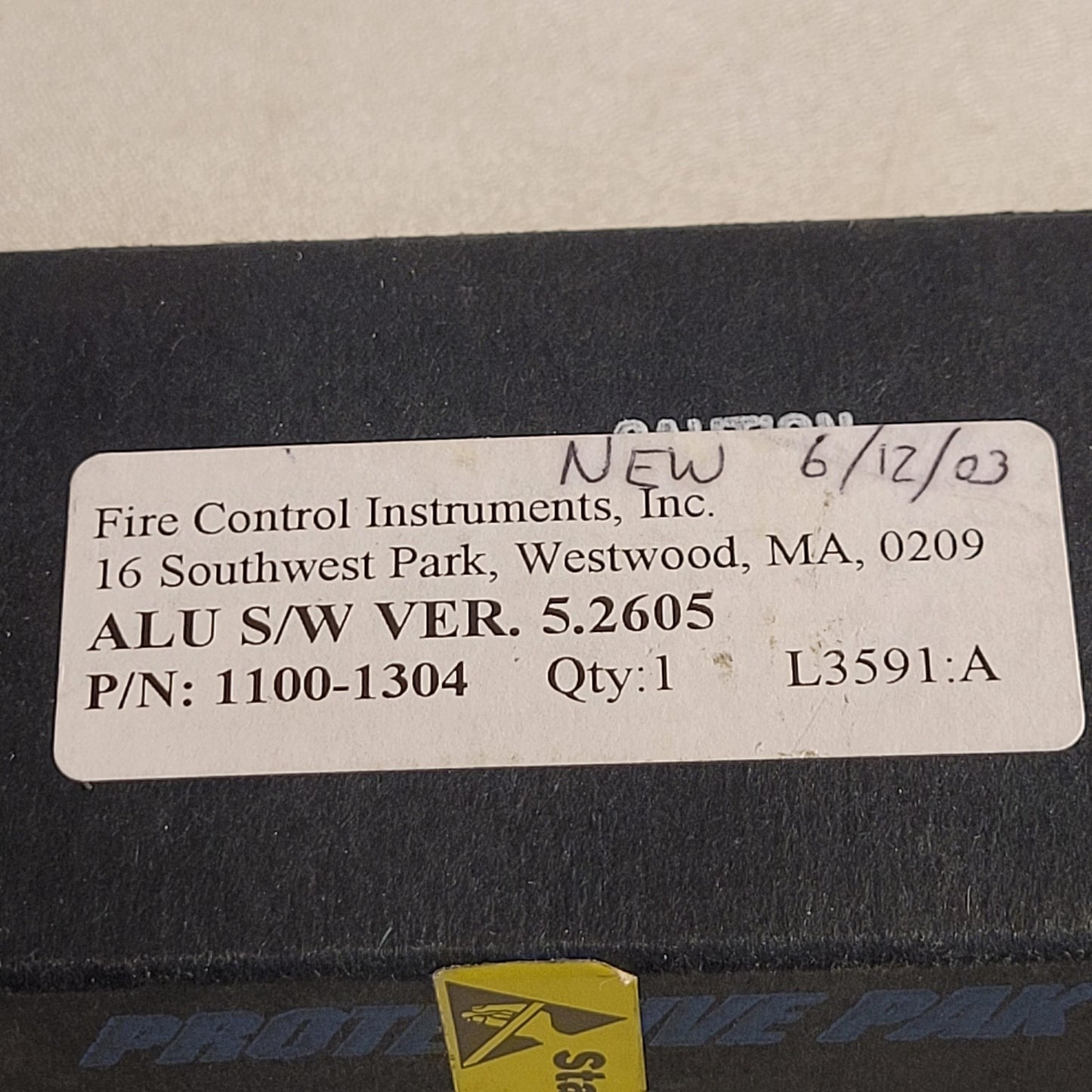 FCI 7200 ALU Ver. 5.2605 Firmware Chip 1100-1304 Honeywell Fire Control Instr