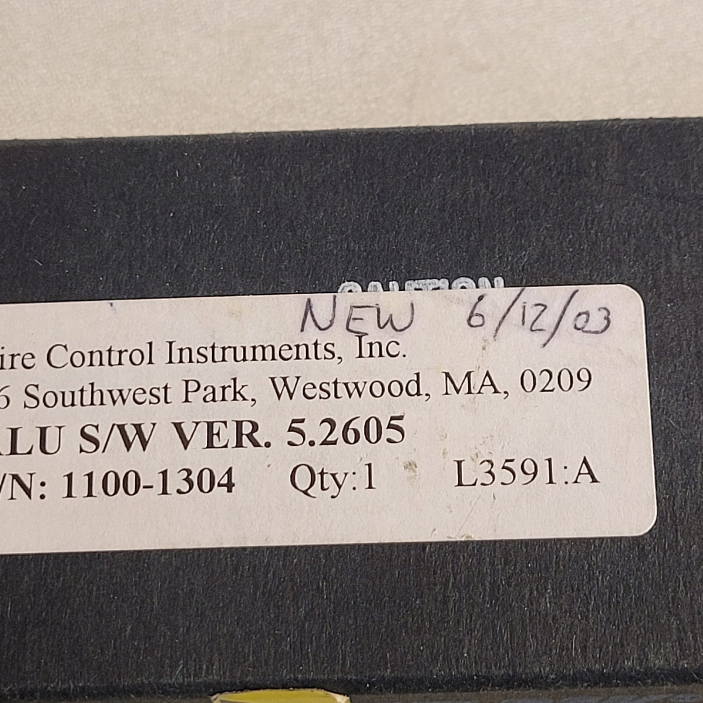 FCI 7200 ALU Ver. 5.2605 Firmware Chip 1100-1304 Honeywell Fire Control Instr