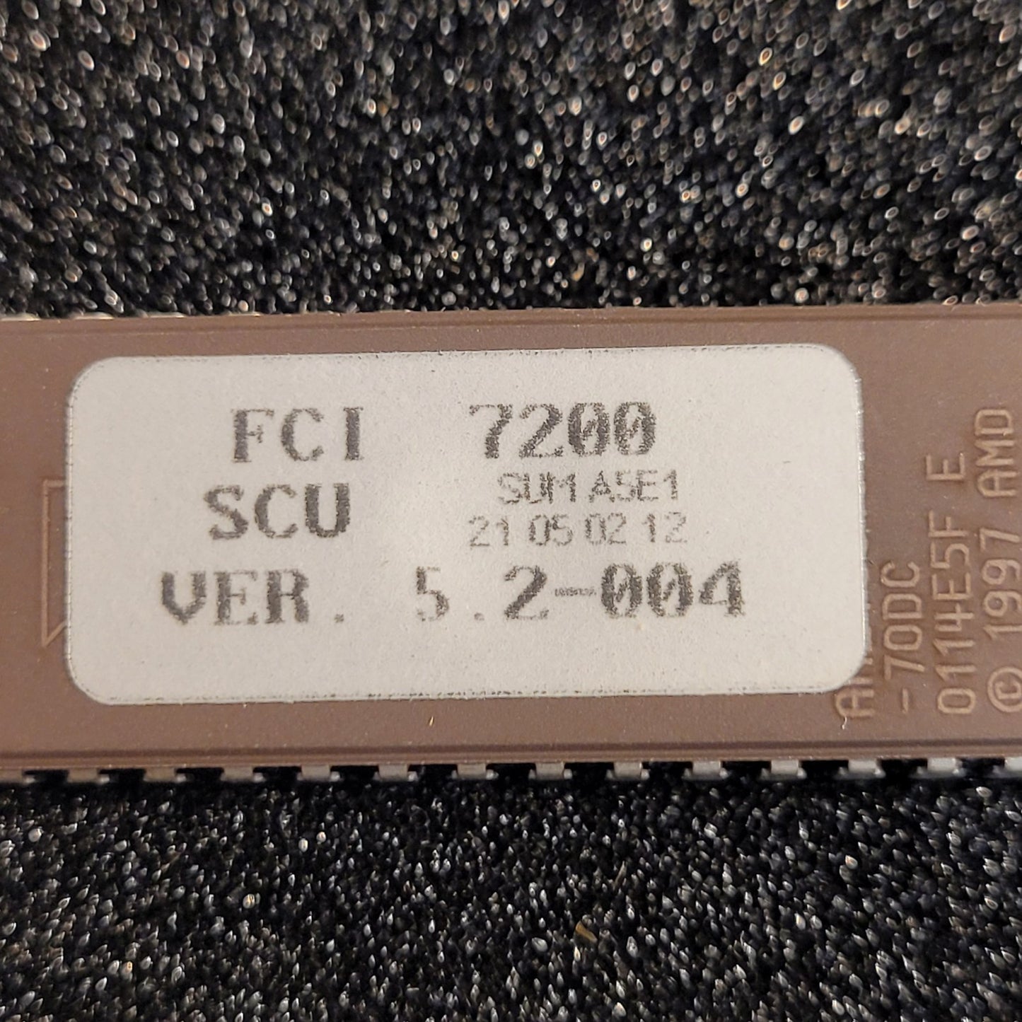 FCI 7200 SCU Ver. 5.2-004 Firmware Chip Honeywell Fire Control Instruments