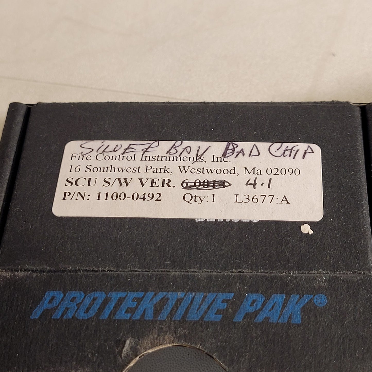 FCI 7200 SCU Ver. 4.1 Firmware Chip Honeywell Fire Control Instruments