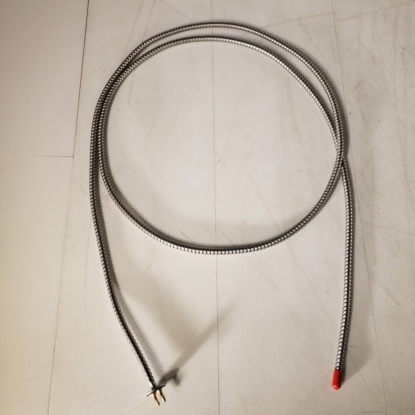 Fiber Optic Cable 5 Feet Long, Flexible Single Strand 2-Pin Optical Connector