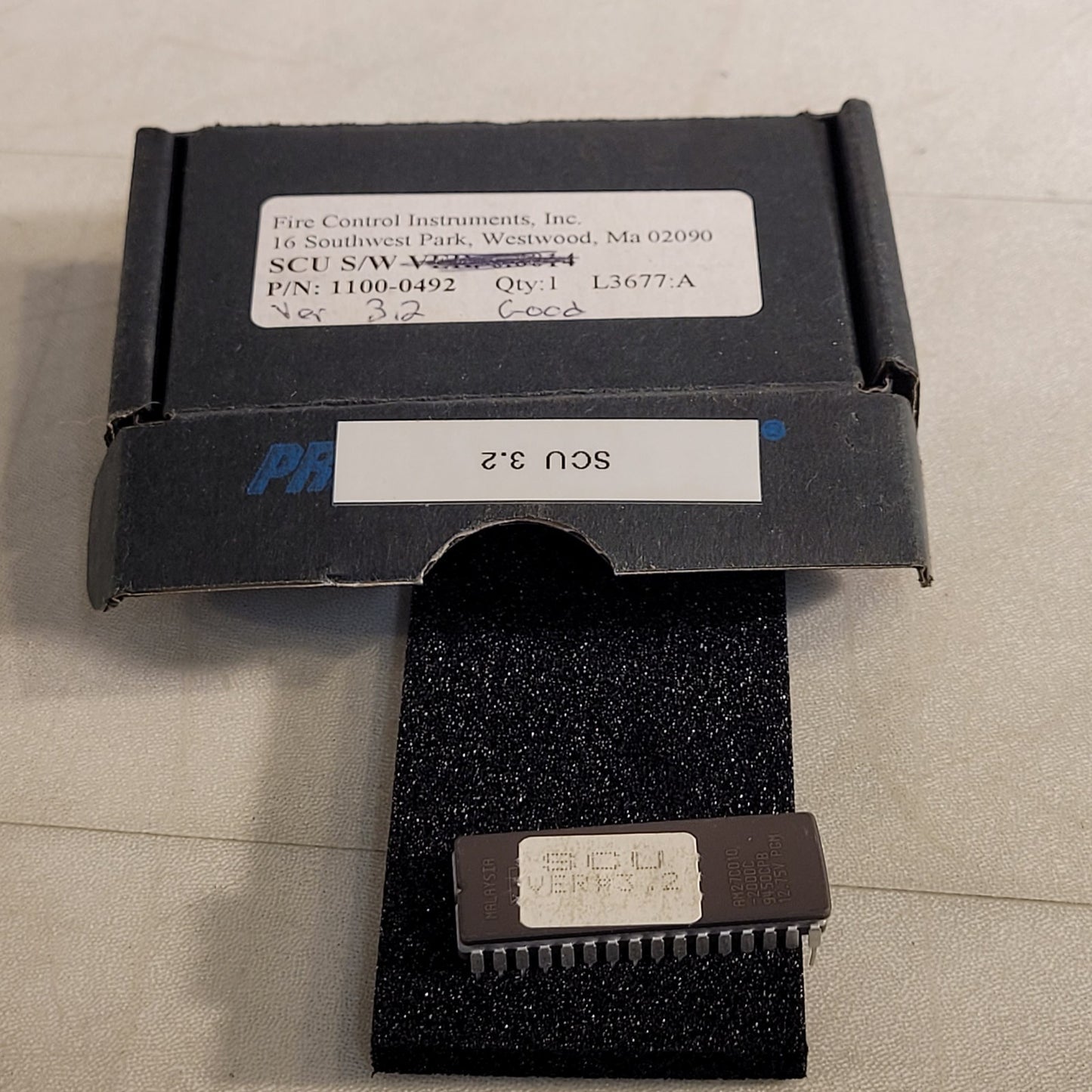 FCI 7200 SCU Ver. 3.2 Firmware Chip Honeywell Fire Control Instruments