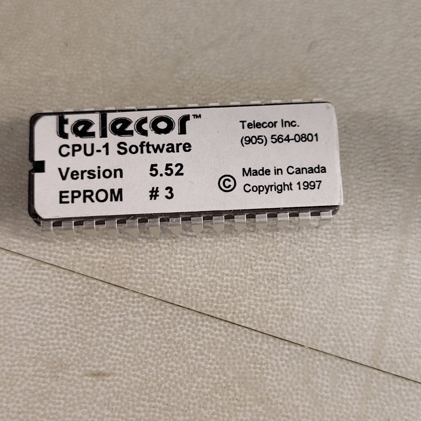 Telecor CPU-1 Software Version 5.52 Eprom 3 Firmware Chip