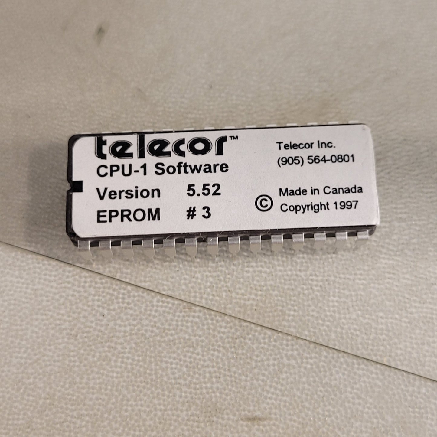 Telecor CPU-1 Software Version 5.52 Eprom 3 Firmware Chip